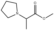 1-Pyrrolidineacetic acid, a-methyl-, methyl ester,109518-52-7,结构式