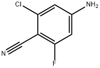 4-amino-2-chloro-6-fluorobenzonitrile Structure