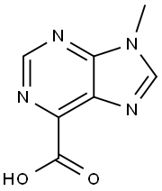 9-methyl-9H-purine-6-carboxylic acid Structure