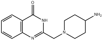 2-(4-Amino-piperidin-1-ylmethyl)-3H-quinazolin-4-one 结构式