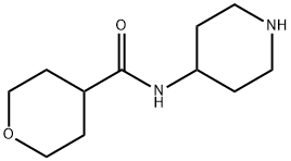 tetrahydro-N-4-piperidinyl-2H-Pyran-4-carboxamide Structure