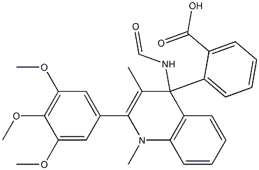 methyl 3-methyl-4-(2-(3,4,5-trimethoxyphenyl)quinoline-4-carboxamido)benzoate Structure