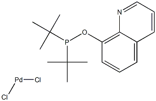 DICHLORO[8-(DI-TERT-BUTYLPHOSPHINOOXY)QUINOLINE]PALLADIUM(II),1100332-45-3,结构式