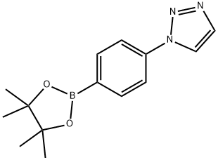 1-(4-(4,4,5,5-tetramethyl-1,3,2-dioxaborolan-2-yl)phenyl)-1H-1,2,3-triazole Structure