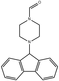 4-(9H-fluoren-9-yl)piperazin-1-carboxaldehyde 化学構造式