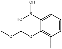 2-甲氧基甲氧基-3-甲基苯硼酸,1104195-73-4,结构式