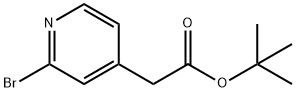 2-(2-溴吡啶-4-基)乙酸叔丁酯,1104643-32-4,结构式