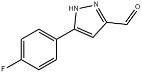 5-(4-fluorophenyl)-1H-pyrazole-3-carbaldehyde 结构式
