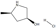 (2R,4S)-5-METHYLPYRROLIDIN-3-OL HYDROCHLORIDE 结构式