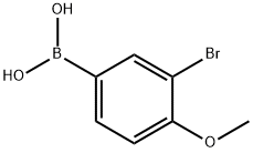 3-溴-4-甲氧基苯基硼酸 结构式