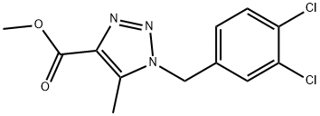 1111881-21-0 methyl 1-[(3,4-dichlorophenyl)methyl]-5-methyl-1H-1,2,3-triazole-4-carboxylate