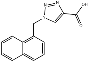 1-(Naphthalen-1-ylmethyl)-1H-1,2,3-triazole-4-carboxylic acid Structure