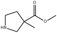 3-methyl-3-pyrrolidinecarboxylic acid methyl ester Struktur