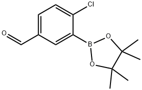 2-Chloro-5-formylphenylboronic acid pinacol ester Struktur