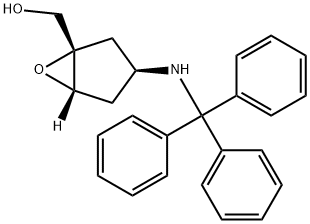 [(1S,3S,5S)-3-(Tritylamino)-6-oxabicyclo[3.1.0]hexan-1-yl]methanol Structure