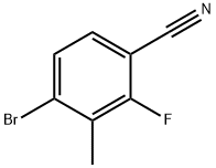 4-Bromo-2-fluoro-3-methylbenzonitrile Struktur