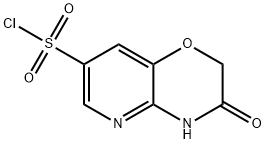 3-oxo-3,4-dihydro-2H-pyrido[3,2-b][1,4]oxazine-7-sulfonyl chloride Struktur