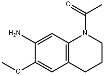 1-(7-Amino-6-methoxy-3,4-dihydroquinolin-1(2H)-yl)ethanone Struktur