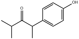 2-(4-Hydroxyphenyl)-4-methylpentan-3-one Structure