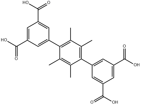 2',3',5',6'-tetramethyl-[1,1':4',1''-terphenyl]-3,3'',5,5''-tetracarboxylic acid,1119195-99-1,结构式