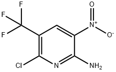 6-Chloro-3-nitro-5-(trifluoromethyl)pyridin-2-amine Structure