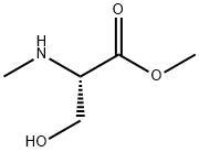 Methyl (2S)-3-hydroxy-2-(methylamino)propanoate 化学構造式