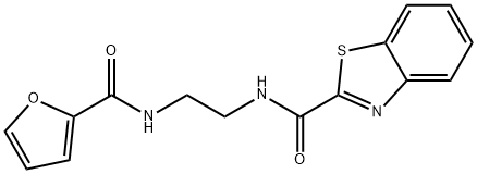 N-{2-[(furan-2-ylcarbonyl)amino]ethyl}-1,3-benzothiazole-2-carboxamide Structure