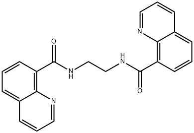 N,N'-ethane-1,2-diyldiquinoline-8-carboxamide Struktur