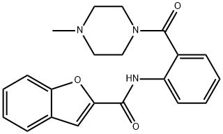 N-{2-[(4-methylpiperazin-1-yl)carbonyl]phenyl}-1-benzofuran-2-carboxamide Struktur