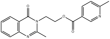 2-(2-methyl-4-oxoquinazolin-3(4H)-yl)ethyl 6-methylpyridine-3-carboxylate 结构式