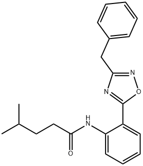 1119440-58-2 N-[2-(3-benzyl-1,2,4-oxadiazol-5-yl)phenyl]-4-methylpentanamide