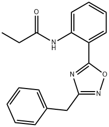 N-[2-(3-benzyl-1,2,4-oxadiazol-5-yl)phenyl]propanamide|