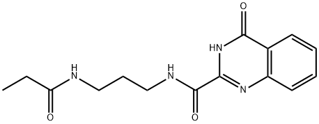 4-hydroxy-N-[3-(propanoylamino)propyl]quinazoline-2-carboxamide,1119503-66-0,结构式