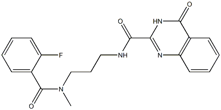 N-(3-{[(2-fluorophenyl)carbonyl](methyl)amino}propyl)-4-oxo-3,4-dihydroquinazoline-2-carboxamide|