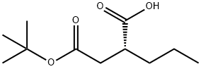 (R)-2-(2-(tert-butoxy)-2-oxoethyl)pentanoic acid 化学構造式