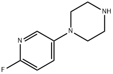 1-(6-FLUOROPYRIDIN-3-YL)PIPERAZINE 结构式
