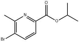 5-溴-6-甲基吡啶-2-羧酸异丙酯 结构式