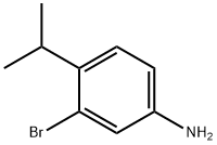 3-溴-4-异丙基苯胺,112299-61-3,结构式