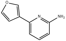 6-(furan-3-yl)pyridin-2-amine 化学構造式