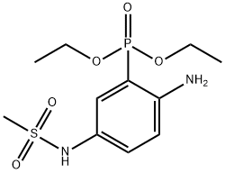 二乙基 (2-氨基-5-(甲基磺酰氨基)苯基)膦酸基酯, 1126651-93-1, 结构式
