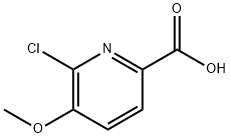 6-Chloro-5-methoxypicolinic acid Struktur