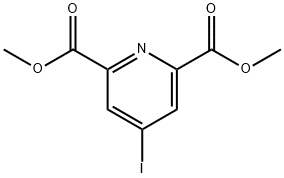 4-碘吡啶-2,6-二甲酸二甲酯 结构式
