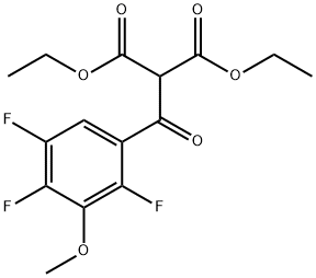 diethyl 2-(2,4,5-trifluoro-3-methoxybenzoyl)malonate Structure