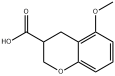 5-Methoxy-3,4-dihydro-2H-chromene-3-carboxylic acid Struktur