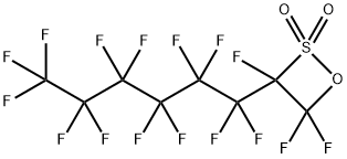 1-(Perfluorohexyl)trifluoroethanesultone 化学構造式