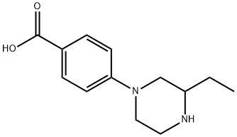 4-(3-ethyl-1-piperazinyl)Benzoic acid Structure