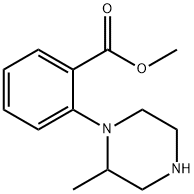 methyl 2-(2-methylpiperazin-1-yl)benzoate Structure
