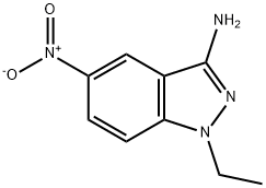 1-Ethyl-5-nitro-1H-indazol-3-amine 化学構造式