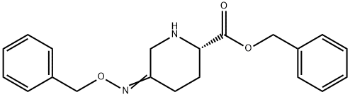 2-Piperidinecarboxylic acid, 5-[(phenylmethoxy)imino]-, phenylmethyl ester, (2S)- Struktur