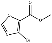 Methyl 4-bromooxazole-5-carboxylate 化学構造式